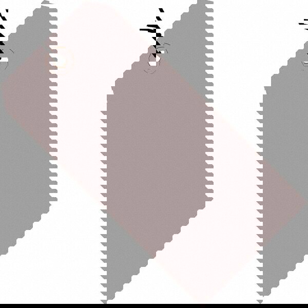 Blank Tag: 8'' High, Gray, Synthetic Paper